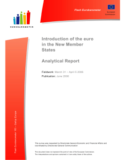 Introduction of the Euro in the New Member States