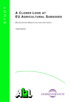 A Closer Look at EU Agricultural Subsidies