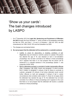 `Show us your cards`: The bail changes introduced by LASPO