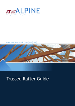 ITW Alpine -Trussed Rafter Guide