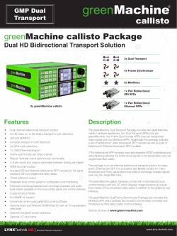 Cut Sheet - LYNX Technik AG