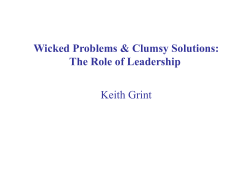 Keith Grint slides handout