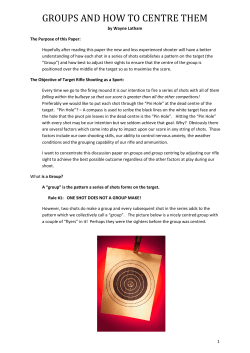 groups and how to centre them
