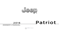 2016 Jeep Patriot Owner`s Manual