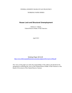 House Lock and Structural Unemployment