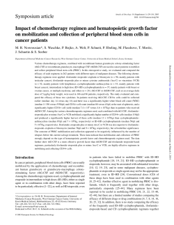 Impact of chemotherapy regimen and hematopoietic growth factor