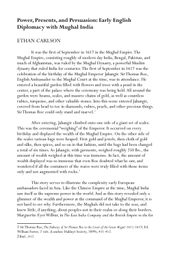 Power, Presents, and Persuasion: Early English