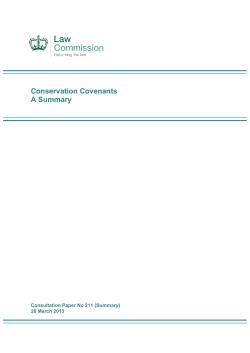 Conservation Covenants A Summary