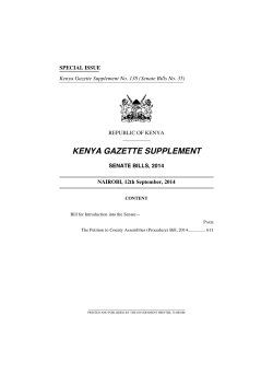 PDF document - Parliament of Kenya