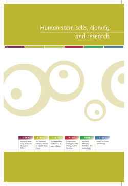 Human Stem cells, Cloning And Research