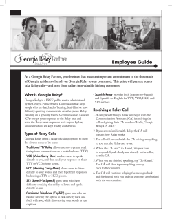 Employee Guide - Georgia Relay