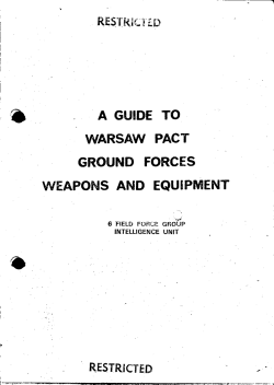 a guide to warsaw pact ground forces weapons and equipment