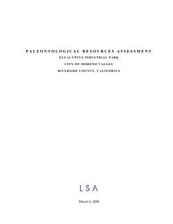 paleontological resources assessment