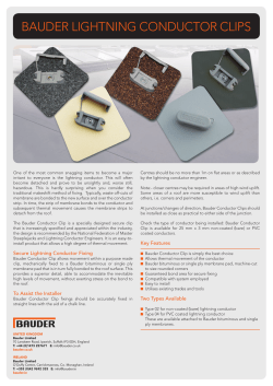 BAUDER LIGHTNING CONDUCTOR CLIPS