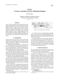 Anvil - A Generic Annotation Tool for Multimodal Dialogue