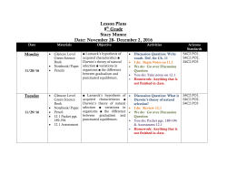 Class Notes - Berean Academy