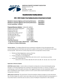 Read ACPA`s Funding Options Chart (Fall 2014)