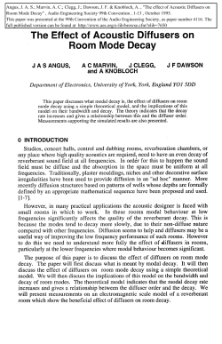 The effect of acoustic diffusers on room mode decay