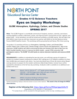Eyes on Inquiry Workshop: