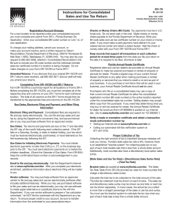 Instructions for Consolidated Sales and Use Tax Return