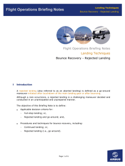 Bounce Recovery - Rejected Landing