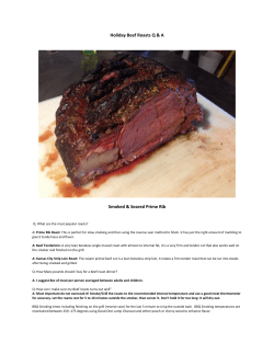 Holiday Beef Roasts Q - Good