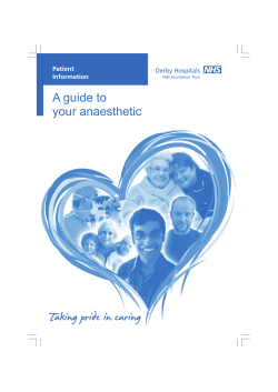 A guide to your - Derby Teaching Hospitals NHS Foundation Trust