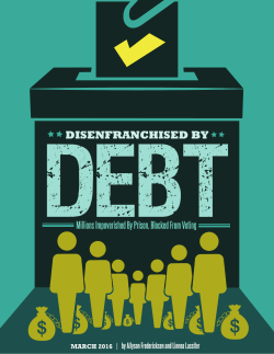 Disenfranchised by Debt - Alliance for a Just Society