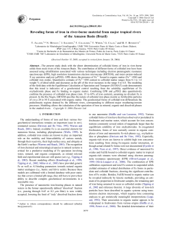 Revealing forms of iron in river-borne material from major