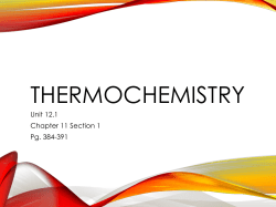 THERMOCHEMISTRY