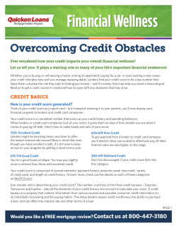 Overcoming Credit Obstacles