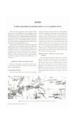 IS THE GANGOTRI GLACIER RECEDING AT AN ALARMING RATE?