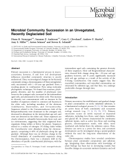 Microbial Community Succession in an Unvegetated, Recently