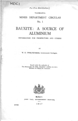 bauxite: a source of aluminium
