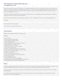 Font Management in macOS and OS X