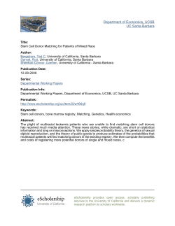 Stem Cell Donor Matching for Patients of Mixed Race