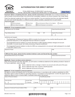 State of Washington Retirement - Evergreen Direct Credit Union