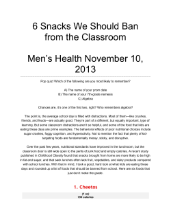 6 Snacks We Should Ban from the Classroom Men`s Health