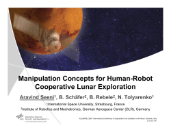 Manipulation Concepts for Human