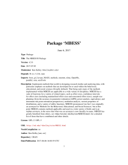 Package `MBESS`