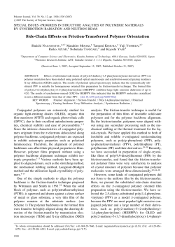 Side-Chain Effects on Friction-Transferred Polymer