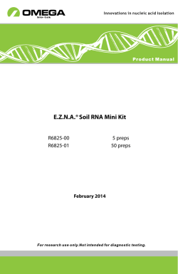 EZNA&reg;Soil RNA Mini Kit - Omega Bio-tek