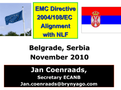 Serbia EMC Workshop NLF Presentation