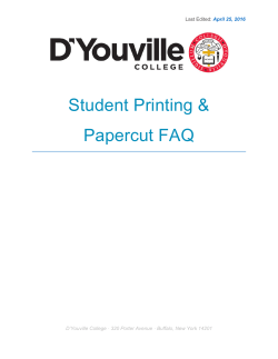 Student Printing FAQs