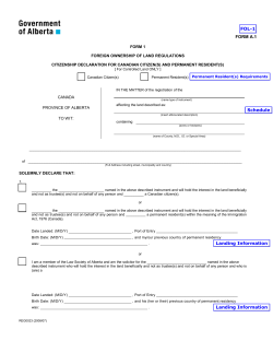 Foreign Ownership Form 1