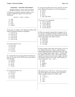 Chapter 1 Practice Problems Page 1 of 2 CHAPTER 1