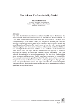 Sharia Land Use Sustainability Model