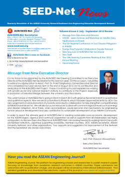 Issue 2 - AUN/SEED-Net