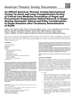 An Official American Thoracic Society/International Society for Heart