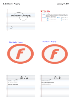 2. Distributive Property